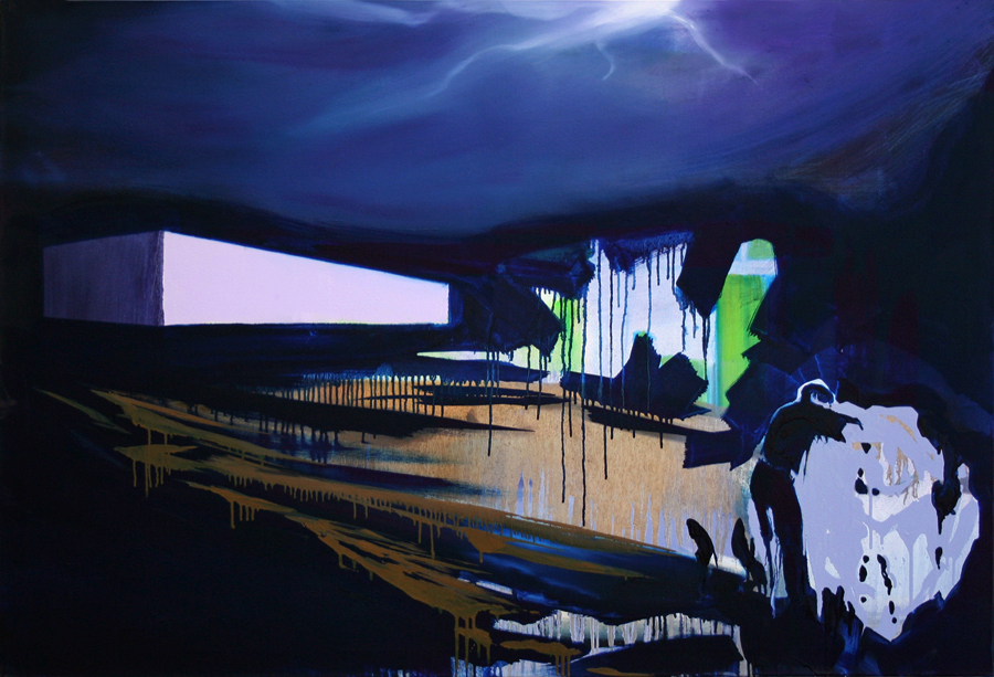 Das Gewitter/ The Tempest, 90 x 130 cm, Öl/N, 2011