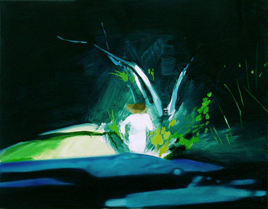 Haunted by light, 40 x 50 cm, Öl/N, 2008 (v)