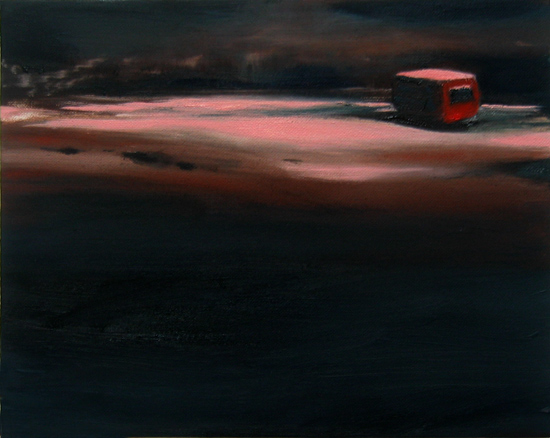 Nachtrand, 24 x 30 cm, Öl/N, 2006 (v)
