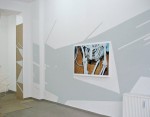 BASE_SHAPE, Acrylfarbe, Wandbild, 'trojan horses', im Rahmen des europäischen Monats der Fotografie, montanaberlin, Berlin, 2008