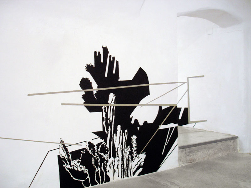 MEAN SHADOW OF A GOD (Raum: Christian Heilig / Wand: Esther Horn), de Simoni arte contemporanea gallery, Genua, 2009/2010