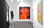 V.l.n.r: Damien Daufresne, Herbert Eugen Wiegand, Vincent Tavenne, Sophia Schama, Ausstellung __REICH AN ZEICHEN | GalerieETAGE, Museum Reinickendorf, 2026